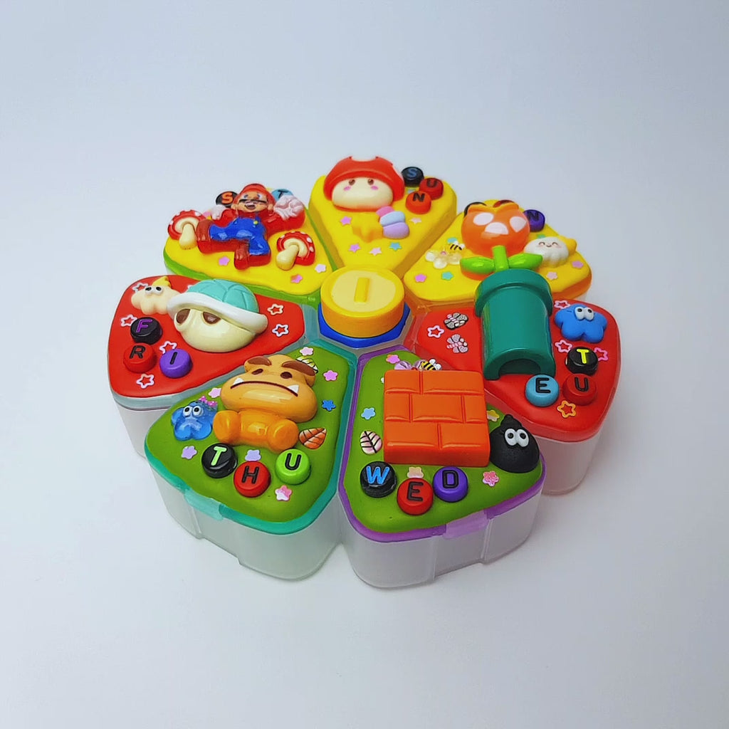 Plumber In Mushroom Kingdom - XL Pill Box