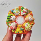 Cheeky Naughty Cats - Heptagon Pill Box